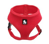 TRUE LOVE Dog Soft Breathable Comfortable Lightweight Mesh Harness, Puppy Walking Harness Pet Vest TLH1911 (S, Red)