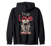 True Love Is Eternal Romance Statement Zip Hoodie