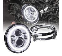 TRUE MODS 7 Inch Halo LED Headlight for Harley Davidson Daymaker Motorcycle