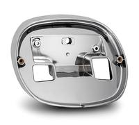 True Mods Chrome Tail Light Base Plate for Harley Davidson (Part # 68296-99A) Brake Light Bracket for 2000+ Sportster Dyna Road King Electra Glide Heritage Softail Fat Boy
