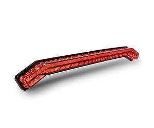 TRUE MODS LED 3rd Brake Center Tail Light for Polaris RZR XP 1000 Turbo Sportsman 1000 XP 2019 2020 2021 2022 UTV [Thunder Design] [DOT-Rated] [F1-Blinker Brake] - Smoked