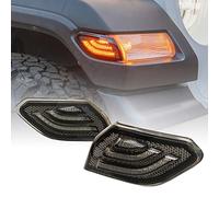 TRUE MODS LED Turn Signal Marker Light Replacement for Jeep 2018+ Wrangler JL Gladiator JT [Smoked Lens] [Plug-n-Play] [IP67 Waterproof] Corner Light Compatible w/Jeep Wrangler Gladiator Accessories