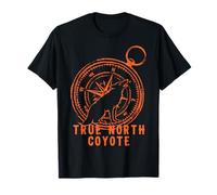True North Coyote Compass Design - Howling Compass T-Shirt