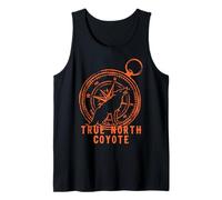 True North Coyote Compass Design - Howling Compass Tank Top