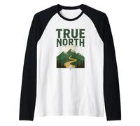 True North Trust The Journey Adventure Hiking Outdoors Raglan Baseball Tee