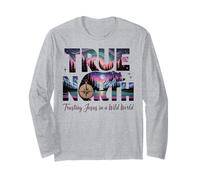 True North Trusting Jesus in a Wild World Bear Summer Camp Long Sleeve T-Shirt