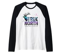 True North Trusting Jesus In A Wild World Magnified VBS 2025 Raglan Baseball Tee