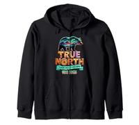 True-North Trusting Jesus In A Wild World Vbs Bear Nature Zip Hoodie