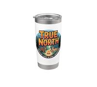 True-North Trusting Jesus in Every Adventure Nature Lovers Stainless Steel Insulated Tumbler