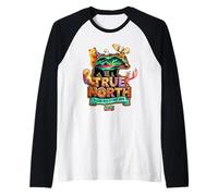 True-North VBS 2025 Trusting Jesus Wilderness Christian Raglan Baseball Tee