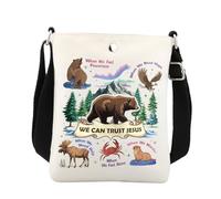 True North Vbs Crossbody Bag We Can Trust Jesus Trusting Jesus In a Wild World True North Bible Verse Gifts Crossbody Purse