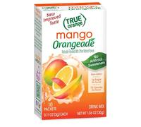 TRUE ORANGE Mango Orange ON The GO Drink Mix 10 STIX Pack Made with STEVIA 30g Box