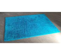 True Organic Cotton Bath Mat Aquablue 60x90cm Without Latex