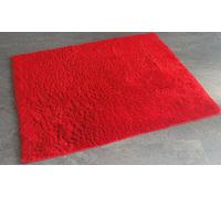 True Organic Cotton Bath Mat Red / Scarlet 55x65cm Without Latex