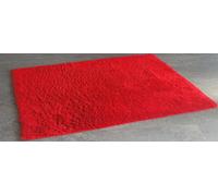 True Organic Cotton Bath Mat Red / Scarlet 60x90cm Without Latex