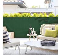 True Products Artificial Bamboo 20mm Pvc Slat Screening Fencing Roll - Double Sided - 1.5M X 4M - Dark Green