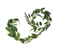 True Products Artificial Eucalyptus Garland Faux Silk Leaves 200cm