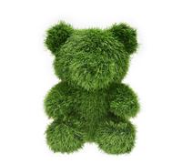 True Products Artificial Grass Topiary Bear 37cm