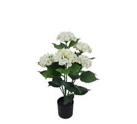 True Products Artificial Hydrangea Bush White Uv Protected - 60Cm