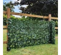 Artificial Ivy Leaf Hedge 1m x 3m Screening Panels On Roll Privacy Garden Fence