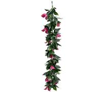 True Products Artificial Red Bougainvilliea Hanging Leaf Trailing Vine Garland 65Cm