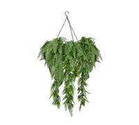 True Products Artificial Trailing Woodland Ferns Hanging Hoop - 60Cm Diameter