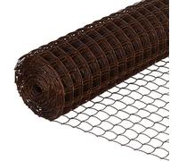 True Products Climbing Plant Support Mesh Pea Bean Garden Trellis - 50mm X 50mm - Brown - 1M X 25M