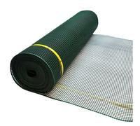 True Products Green General Plastic Mesh Garden Fence - 9mm X 9mm Square Mesh - 1M X 30M