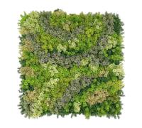 True Products Premium Artificial Plants Living Wall Panel LIGHT GREEN MOSS - Hedge Indoor or Outdoor UV Stable 1m x 1m Home, Office, Cafe, Shop, Salon, Wedding