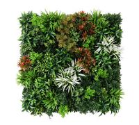 True Products Luxury Artificial Living Wall Green Plant Panel 1M X 1M - Ember