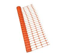 1m x 25m Orange Plastic Barrier Mesh Temporary Fence Safety Garden Fencing 80gsm