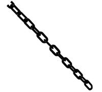 True Products Plastic Barrier Chain Safety Decorative Garden Fence Black - 25M