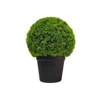True Products Premium Artificial Cypress Potted Topiary Ball 30Cm