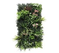 True Products Premium Artificial Green Living Wall Florence B Hedge Plant Panel Indoor or Outdoor UV Stable 100x50cm