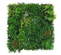 True Products Premium Artificial Green Plant Living Wall Panel 1M X 1M - Spring