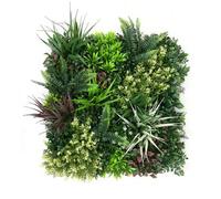 True Products Premium Artificial Plants Living Wall Panel Carnival A Indoor or Outdoor FR UV Stable 50 x 50cm Home, Office, Cafe, Shop, Salon, Wedding