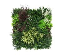 True Products Premium Artificial Plants Living Wall Panel Carnival B Indoor or Outdoor FR UV Stable 50 x 50cm Home, Office, Cafe, Shop, Salon, Wedding