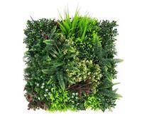 True Products Premium Artificial Plants Living Wall Panel Carnival D Indoor or Outdoor FR UV Stable 50 x 50cm Home, Office, Cafe, Shop, Salon, Wedding