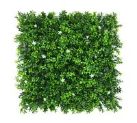 True Products Premium Artificial Plants Living Wall Panel White Flower Indoor or Outdoor FR UV Stable 50 x 50cm Home, Office, Cafe, Shop, Salon, Wedding