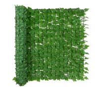 Premium Artificial Ivy Leaf Hedge Privacy Screening Garden Fence Roll Light Green (1m High x 3m Long)