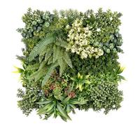 True Products Premium Artificial Living Wall Green Plant Panel 50Cm X 50Cm - Aurora 'c'