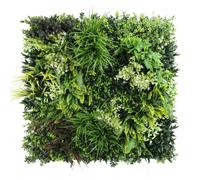 True Products Premium Artificial Plants 3D Green Wall Panel 1m x 1m - Riverbank