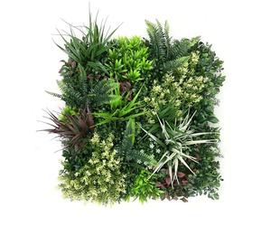 True Products Premium Artificial Plants Living Wall Panel Carnival A Indoor or Outdoor FR UV Stable 50 x 50cm Home, Office, Cafe, Shop, Salon, Wedding