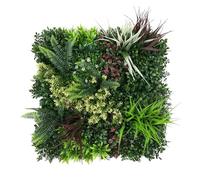 True Products Premium Artificial Plants Living Wall Panel Carnival C Indoor or Outdoor FR UV Stable 50 x 50cm Home, Office, Cafe, Shop, Salon, Wedding