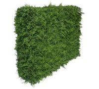True Products Premium Freestanding Artificial Mixed Fern Hedge on a Metal Frame Indoor or Outdoor UV Stable 106 x 108 x 33cm - Medium