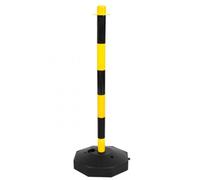 True Products Support Posts And Base For Plastic Chain - Yellow & Black X 1
