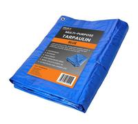 True Products Waterproof Tarpaulin Ground Sheet Tent Camping Dust Cover Tarp - 1.8M X 2.4M Blue