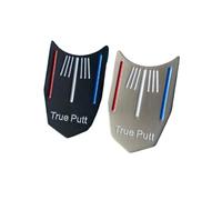 True Putt Golf Ball marker with golf alignment lines. Golf Ball Markers for Putting Green, 2 pack black and silver (Markers Only)