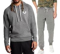 True Religion 101461 Mens Casual Zip Hoodie Cotton Top Sweatshirt Jogger Bottom