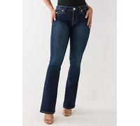 TRUE RELIGION Becca Midi Rise Bootcut Jeans, Dark Wash, Size 26, Women Dark Wash